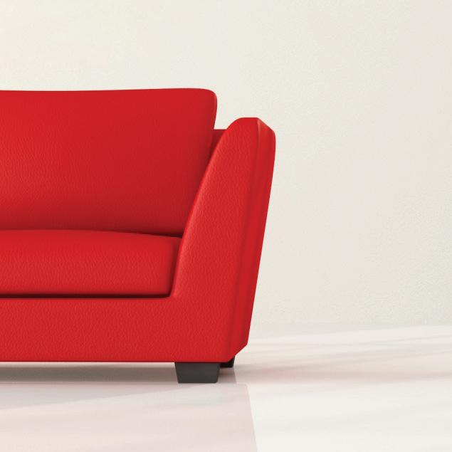 rote Couch, Ausschnitt SoHo-Flyer